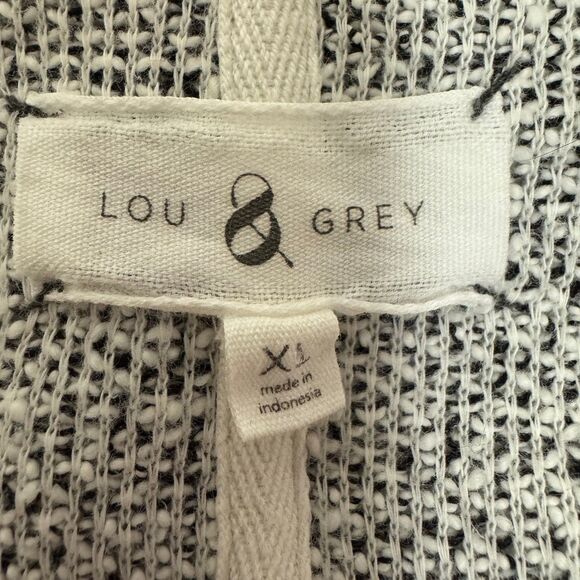 Moto Jacket Style Sweater Knit Pullover White Quilted Detail Casual - Picture 10 of 10